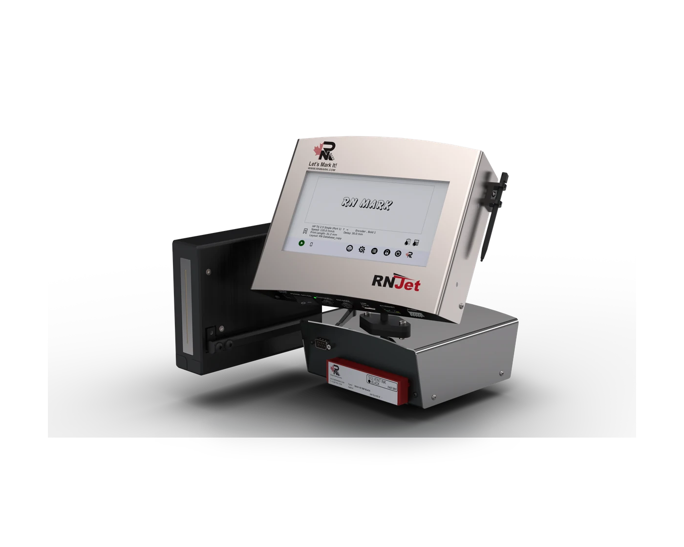 RNJet 72 piezo box and pallet printer with large character printing up to 72 mm