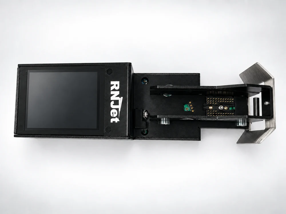 RNJet ECO on-printer touchscreen for layout and production control