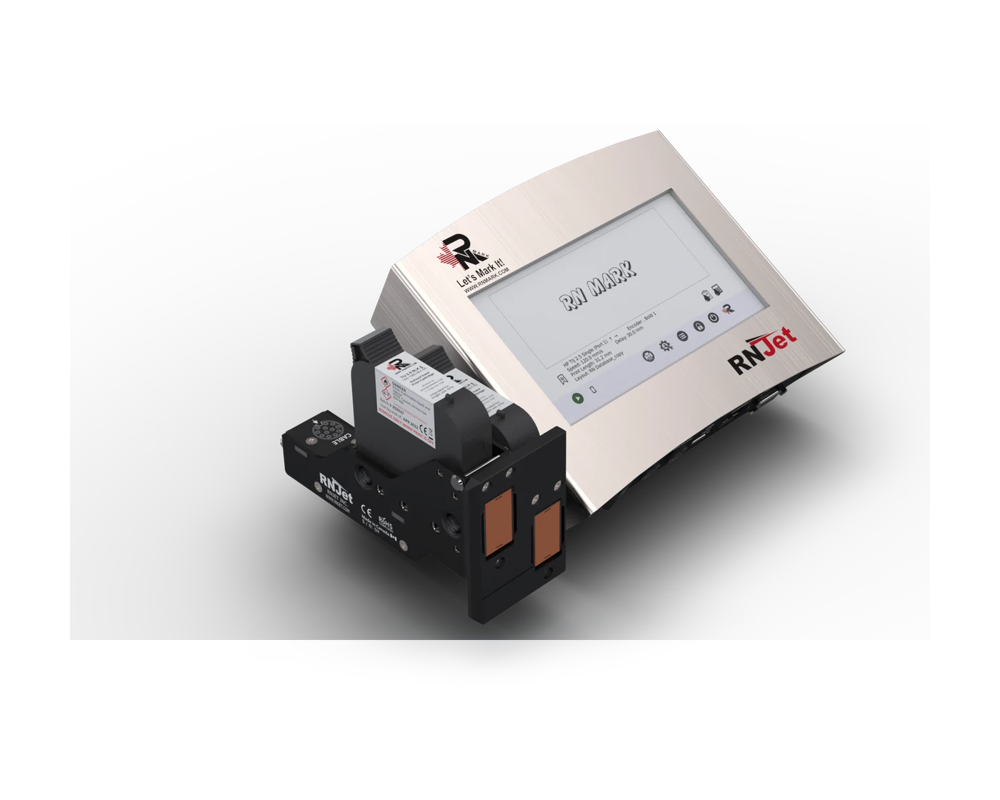 RNJet T2 ST stitched dual-head batch coder