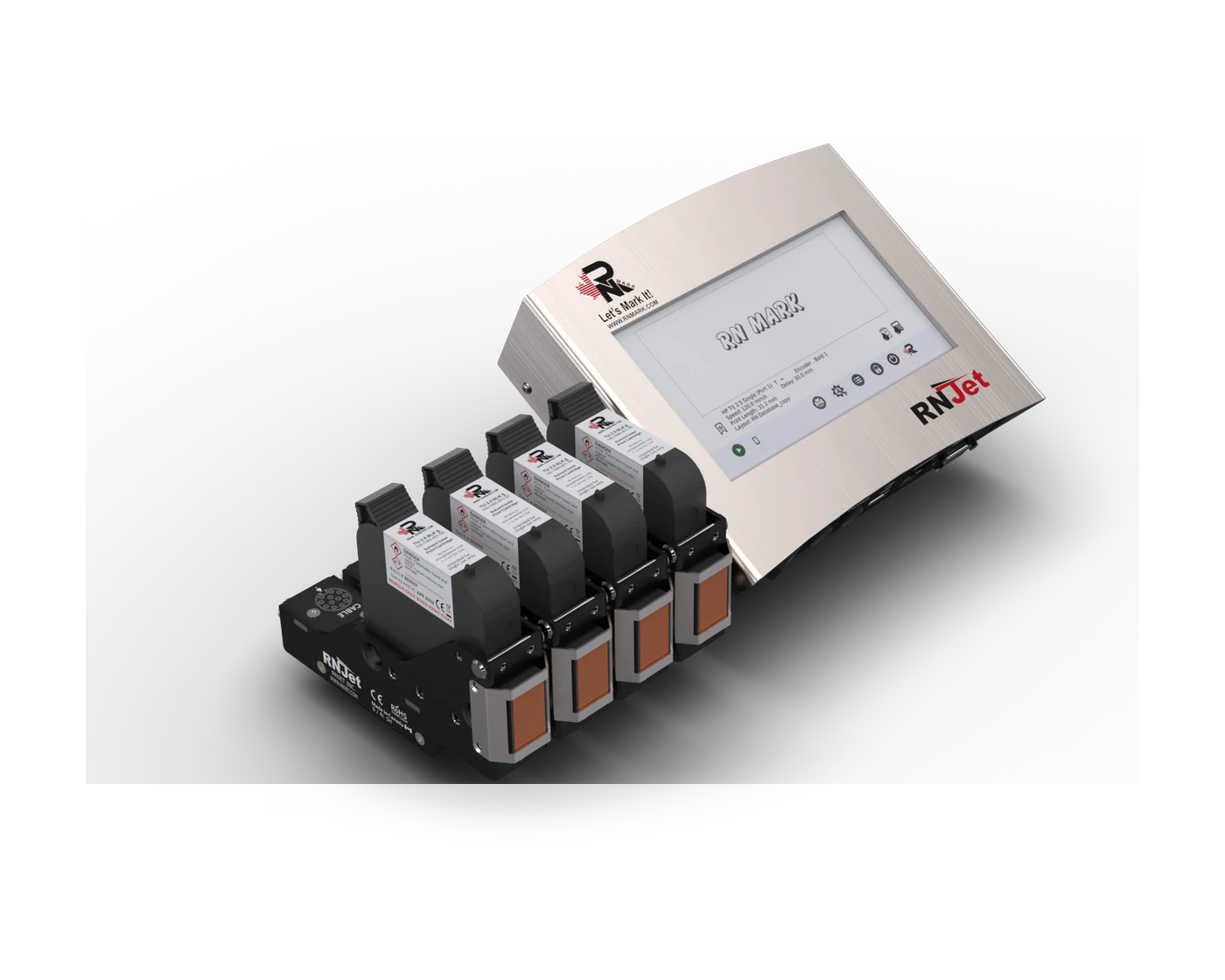 RNJet T4 non-stitched quad-head batch coder