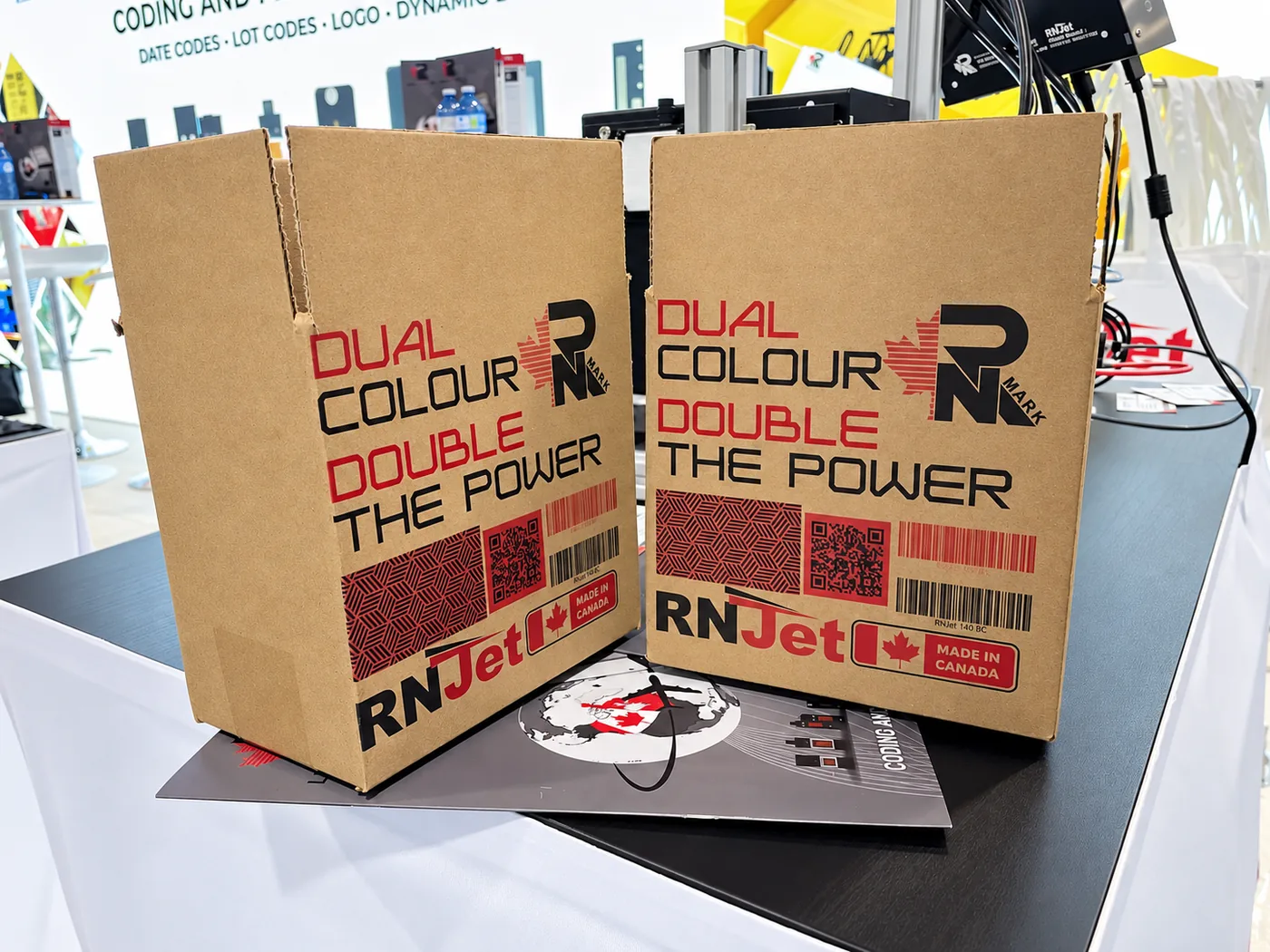 RNJet bi-color dual colour marking sample