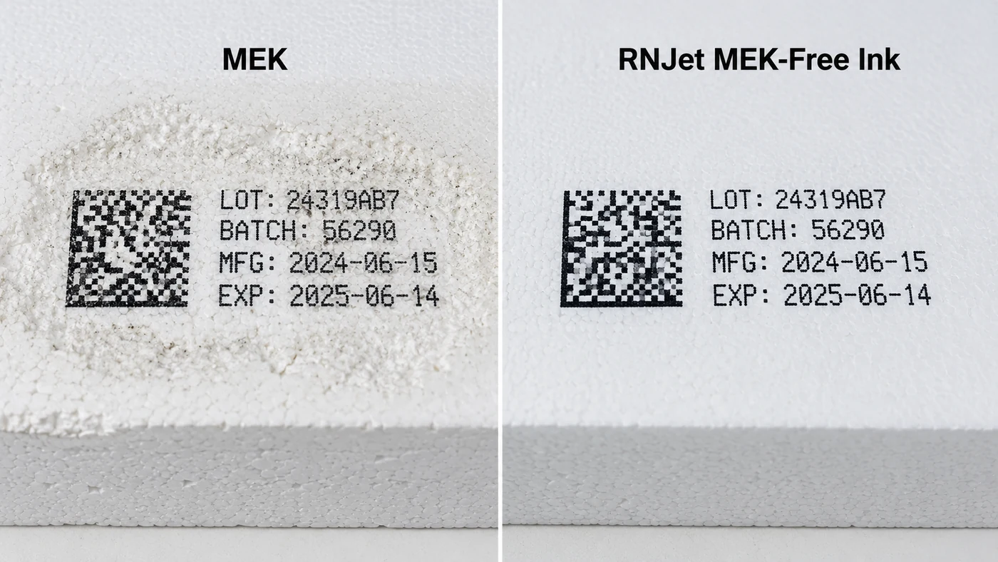 Coding and marking on Foam & Polystyrene